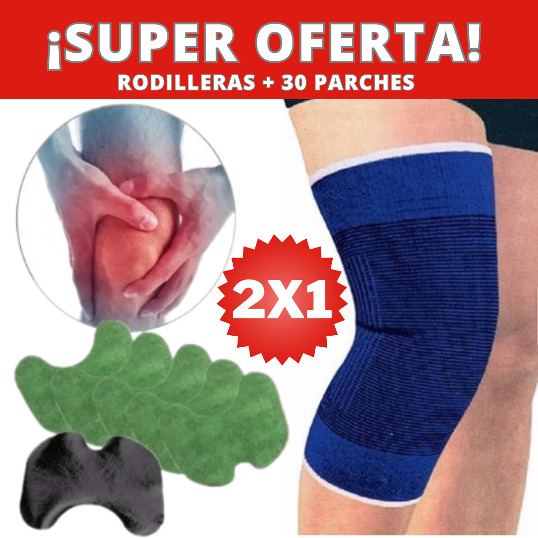 Rodillera + Juego de 30 Parches Antiinflamatorios